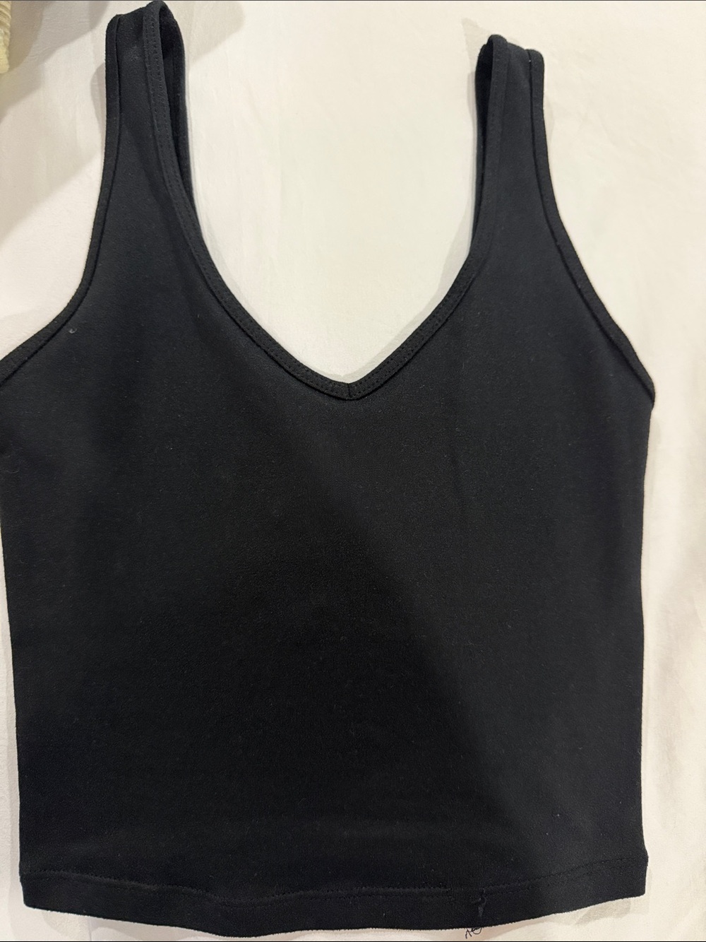 Hollister Black V-Neck Ribbed Tank